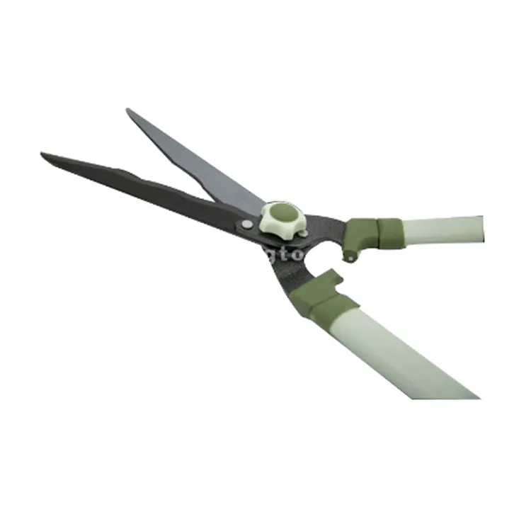 Garden tool Heat treated 50# steel blade head and oblate iron PVC handle sprayed by plastic hedge shear