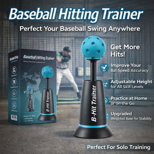 B-Hit Trainer Baseball Batting Trainer With <b>Ball</b> Adjustable Height For Practice Training Equipment - Product Image 4