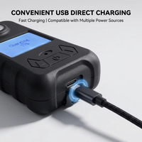 HIREP Nuevo Detector de Gas Único para Monóxido de Carbono, Alta Precisión, Alarma Sonora, Luminosa y Vibratoria, Pantalla LCD de 2.0 Pulgadas, 0-300