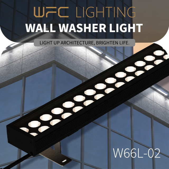 Outdoor Architectural Building Facade Lighting Led Wall Washer Ip66 Waterproof DMX512 Rgb Led Linear Wall Washer Light