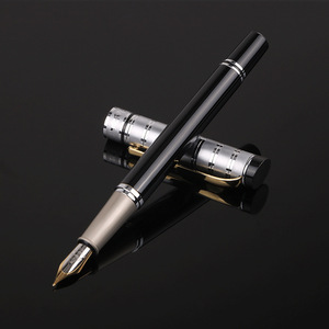 Pluma estilográfica VIP ejecutiva de negocios, color negro brillante, pluma estilográfica de Metal neutro de <span class=keywords><strong>alta</strong></span> <span class=keywords><strong>gama</strong></span> - Product Image 6