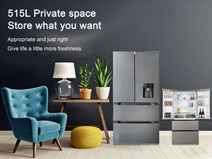 New Design 515L French Door <b>Refrigerator</b> 4 Smart Side-by-Side <b>Refrigerators</b> Large Capacity Industrial Grade 4 Door French Door R - Product Image 5