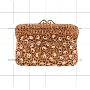 Pochette de Soirée Luxe pour Femme avec Strass, Sac à Main Vintage Effet Diamant, Chaîne Détachable – Idéal pour le Nouvel An, les Rendez-vous Galants et les Dîners - Product Image 5