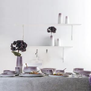 Ensemble d'assiettes à dîner émaillées <span class=keywords><strong>en</strong></span> grès céramique moderne Brett Vaisselle de restaurant <span class=keywords><strong>en</strong></span> porcelaine pour hôtels et restaurants - Product Image 2