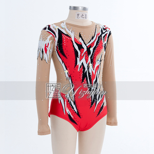 YIZHIJIAN, disfraz de Gimnasia Artística personalizado, habilidades para <span class=keywords><strong>patinaje</strong></span> artístico, rendimiento profesional, mono ajustado de gimnasia - Product Image 2