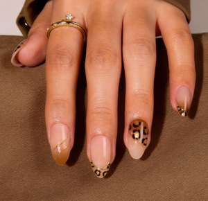 30 <span class=keywords><strong>Uñas</strong></span> Postizas Francesas Marrones, Acrílicas, para Arte de <span class=keywords><strong>Uñas</strong></span>, Suministros de Belleza, Ojo de Gato, Degradado, <span class=keywords><strong>Uñas</strong></span> Falsas con Estampado de Leopardo, Puntas de <span class=keywords><strong>Uñas</strong></span> 3D de Lujo - Product Image 2