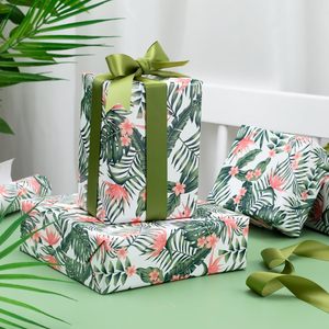 Palm Leaves Wrapping Paper Roll 47.23 Square Feet Hawaiian Tropical Floral Gift <b>Wrap</b> For Birthday Valentines Mothers Day - Product Image 5