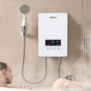 Offre Spéciale 3s chauffage 6000W-8000W 220V acier inoxydable électrique chauffe-eau instantané petite salle de bain IPX4 ménage anglais plastique - Product Image 1