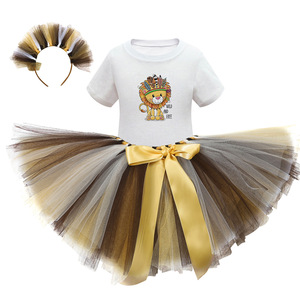 Set gonna Europa e Stati Uniti The King of Jungle cos Pompous <span class=keywords><strong>Girls</strong></span> Cartoon Mesh Princess - Product Image 6