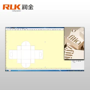 RUK自主研发的切割纸盒kt板操作切割系统软件