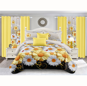 12 pezzi moderno <span class=keywords><strong>letto</strong></span> matrimoniale in un Set di borse <span class=keywords><strong>con</strong></span> tende floreale gonna <span class=keywords><strong>letto</strong></span> piatte federe tessuto poliestere resistente - Product Image 5