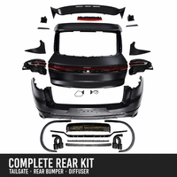 Kit Widebody 9Y0 Turbo compatible OEM pour Porsche Cayenne 2011-2017 : Pare-chocs avant et arrière, Ailes, Capot, Hayon, Jupes latérales, Rétroviseurs