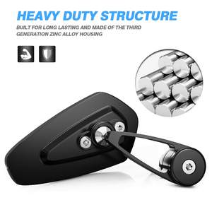 Rétroviseurs de guidon pour motos compatibles avec la plupart des Yamaha, Kawasaki, Ducati, Suzuki et autres - Product Image 3