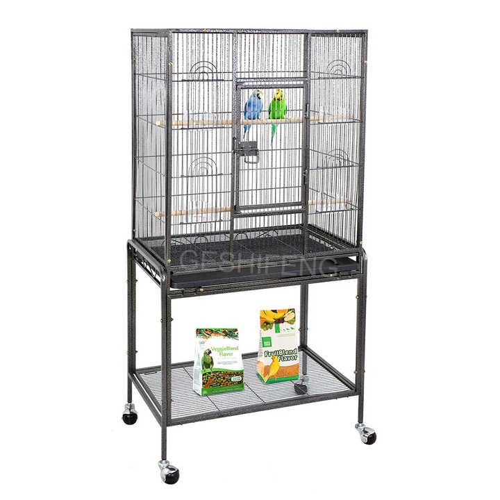 Photo inspiration: Picture Idea: New Arrival Metal Wire Black Coated Bird Cages With Wheels
