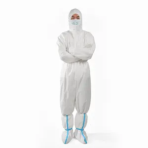 microporous tyvek dupont cat 3 type 5/6 disposable safety protective coveralls for mining