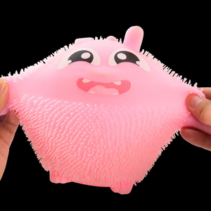 Jouet sensoriel anti-stress en TPE pour filles, en forme d'animal, avec poils touffus, vente en gros OEM - Product Image 6