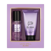 Coffret Cadeau Parfum Original pour Femme 125ML*2, Brume Corporelle Scent Florale Rose, Spray Déodorant Parties Intimes 125ML+125ML
