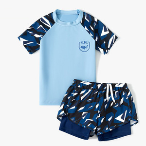 <span class=keywords><strong>Maillot</strong></span> <span class=keywords><strong>de</strong></span> <span class=keywords><strong>bain</strong></span> camouflage séparé pour garçons, séchage rapide, respirant, protection solaire, pour étudiants <span class=keywords><strong>de</strong></span> 4 à 14 ans, idéal pour la natation en eau chaude et l'entraînement - Product Image 4