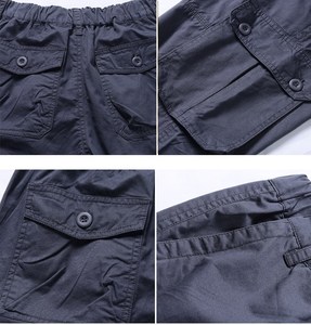 Pantalones Cargo de seis bolsillos para hombre, Pantalón de algodón y poliéster, informal, para caza, <span class=keywords><strong>caqui</strong></span>, verde, negro, gris - Product Image 6