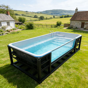 Estructura de Piscina Elevada de Fibra de Vidrio Personalizada con Características Resistentes a la Corrosión y a los Rayos UV, Casa de Piscina para Exteriores - Product Image 1