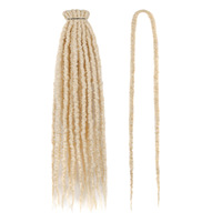 Perruque d'extension capillaire 24 pouces, texture double queue européenne, américaine, africaine, dreadlocks brûlées, feutre, crochet, double trame, densité 200%