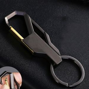High Quality Men's Simple Business Metal <b>Key</b> <b>Chains</b> Holder Alloy Keyring Keychain for <b>Car</b> Accessories Best Party Gift - Product Image 3