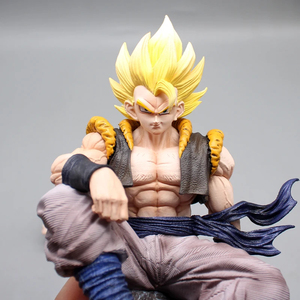 Nouveau Hotsale 22.5CM <span class=keywords><strong>Super</strong></span> <span class=keywords><strong>Saiyan</strong></span> <span class=keywords><strong>Gogeta</strong></span> Trois Tête Remplaçable Manga Collection Figurine Modèle PVC Figure Statues Jouets pour Enfants - Product Image 5