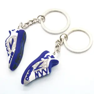 Rubber Designer Sneaker Keychain Shoe 3D Key Chain Sales Wholesale Price Key Ring 3D PVC Keychain