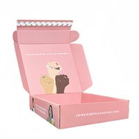 Boîtes cadeaux de luxe imprimées en couleur avec revêtement UV brillant, logo personnalisé, pour l'expédition et l'emballage de vêtements et de portefeuilles