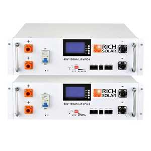 Batería de fosfato de hierro y litio Alpha 5 tamaño AAA con pantalla LCD, IP54, BMS y servidor solar de 5 kWh, 16 celdas, 3023 Litio - Product Image 2