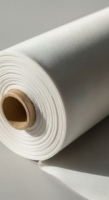 Rouleaux de tissu tissé pour rideaux Senfa de haute qualité, blanc, 100 % PET recyclé, conformes aux normes japonaises ignifuges, légers et solides