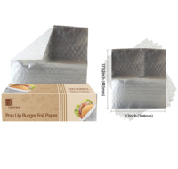 Papier d'aluminium alimentaire en forme de nid d'abeille pour hamburgers, résistant à la graisse, ignifuge, biodégradable, jetable, écologique, 200 feuilles
