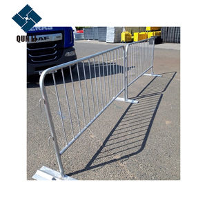 Applicazioni di sicurezza della barriera di controllo della folla barricata di sicurezza del cantiere con rivestimento temporaneo in polvere in acciaio zincato - Product Image 3