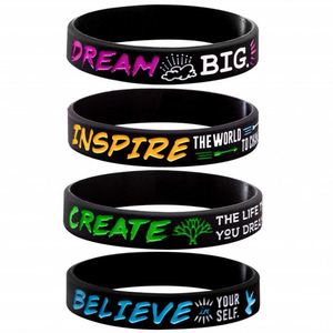 Pulsera de Silicona Ecológica Personalizada con Impresión, Brazalete Motivacional para la Muñeca - Product Image 4