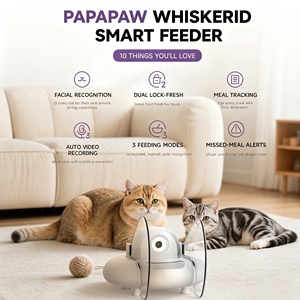 Comedero Inteligente <span class=keywords><strong>para</strong></span> Mascotas con Reconocimiento Facial <span class=keywords><strong>para</strong></span> Múltiples Gatos, Comida Húmeda y Seca, Control por Aplicación, RFID, Versión Mejorada - Product Image 1