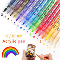 Lot de 100 Marqueurs Acryliques Indélébiles et Étanche pour Graffiti, Dessin et Peinture à Base d'Eau, Conditionnement en Boîte, 1 Pièce