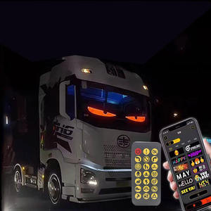 Panneau d'affichage animé à LED RGB programmable par application intelligente pour accessoires de voiture et de camion, yeux de démon lumineux - Product Image 3