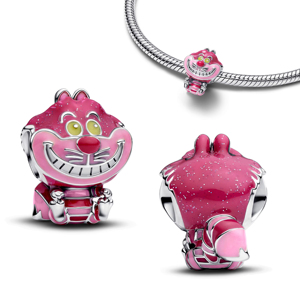 Neue Silber Cheshire Cat Remy Maus Charm Perlen Geeignet für Original Frauen Armband Halskette Anhänger Schmuck Weihnachts geschenke - Product Image 5