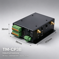 TM-CP3B Ubuntu 24.04 Gateway Industri AIOT Sumber Terbuka RK3566 RS232 RS485 RAM 2GB/4GB Penyimpanan 32GB untuk Otomasi PLC IoT Edge