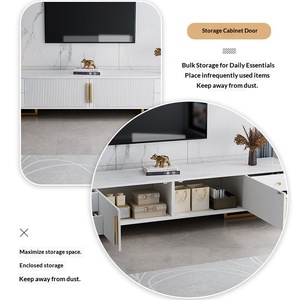 <span class=keywords><strong>Meuble</strong></span> <span class=keywords><strong>TV</strong></span> moderne, centre de divertissement, <span class=keywords><strong>meuble</strong></span> <span class=keywords><strong>TV</strong></span> avec grand rangement, console, <span class=keywords><strong>meuble</strong></span> multimédia pour salon, chambre à coucher, blanc - Product Image 5