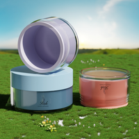 Pot cosmétique vide personnalisé en plastique givré rose pour soins de la peau, 5g, 15g, 30g, 50ml