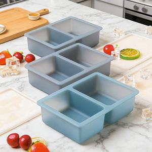 Molde de Silicona Cuadrado para Cubitos de Hielo, 6 Cavidades, Personalizable al por Mayor, Bandeja de Silicona Reutilizable de Grado Alimenticio - Product Image 1