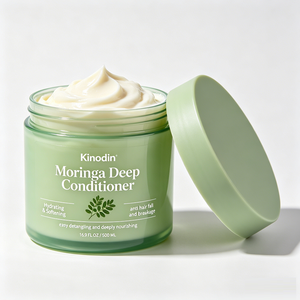 Après-shampoing hydratant et démêlant Kinodin Moringa 500g, marque privée, <span class=keywords><strong>anti</strong></span>-<span class=keywords><strong>chute</strong></span> de <span class=keywords><strong>cheveux</strong></span>, <span class=keywords><strong>masque</strong></span> capillaire pour <span class=keywords><strong>cheveux</strong></span> abîmés - Product Image 3