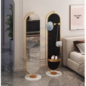Đầy đủ cơ thể sàn đứng hộ gia đình phòng ngủ xoay phù hợp Gương phòng khách ba chiều ánh sáng sang trọng gương thay đồ - Product Image 3