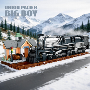 Bloques de Construcción de Tren de Vapor Union Pacific <span class=keywords><strong>BigBoy</strong></span>, 1277 Piezas, para Armar, Juguetes Educativos, Modelo de Tren - Product Image 2