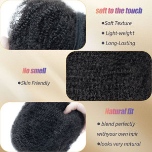 ANNA 50 Grammes <span class=keywords><strong>Cheveux</strong></span> 100 % Humains Afro Crépus Bouclés <span class=keywords><strong>Ultra</strong></span> <span class=keywords><strong>Doux</strong></span> Mini Boucles en Vrac <span class=keywords><strong>pour</strong></span> Tresses, Twists, Locs - Product Image 4
