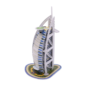 Modèle <span class=keywords><strong>de</strong></span> l'<span class=keywords><strong>hôtel</strong></span> Burj Al Arab, puzzle 3D, architecture mondiale célèbre, puzzles 3D, jouets, cadeaux pour les attractions touristiques - Product Image 4