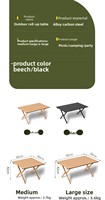 Ensemble table et chaises pliantes de camping, table pliante en acier au carbone avec chaises lune, équipement portable d'extérieur pour pique-nique et barbecue