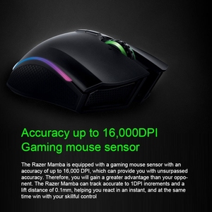 <span class=keywords><strong>Razer</strong></span> <span class=keywords><strong>Mamba</strong></span>-ratón inalámbrico con cable y modos duales, dispositivo con 9 teclas programables, 16000 DPI, superventas - Product Image 3