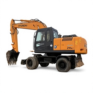 Excavadora de Ruedas HYUNDAI 210w-7 de 21 Toneladas, Usada, de Corea, para Excavación - Product Image 1